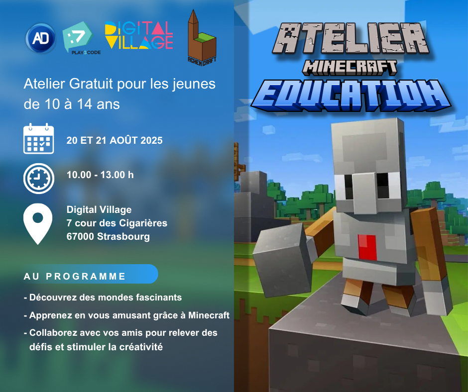 Atelier Minecraft Education