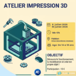 Atelier Impression 3D - (de la 3ème à la terminale)