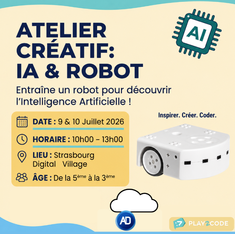 Atelier créatif — IA & Robot (de la 5ème à la 3ème)