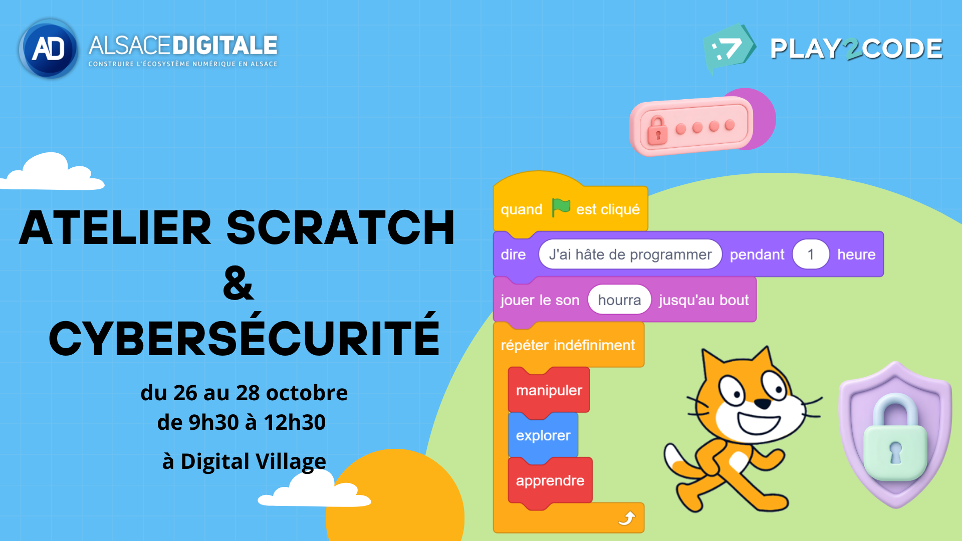 Atelier Scratch et Cybersécurité (du CE2 à la 6ème)